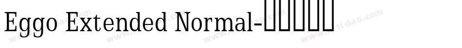 Eggo Extended Normal字体转换